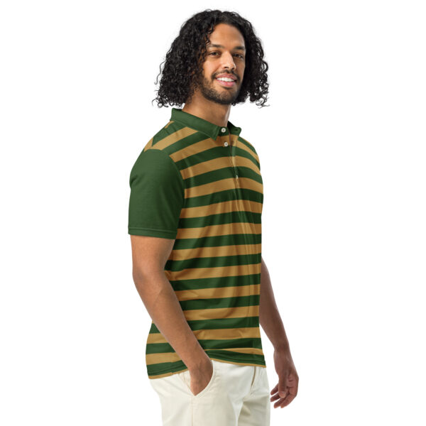 MIU Stripes Men’s slim fit polo - Image 3