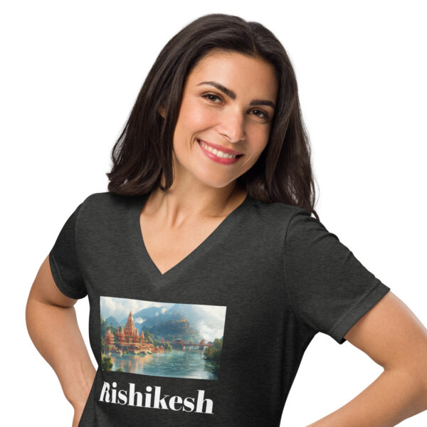 Rishikesh 66-70 Women’s relaxed v-neck t-shirt - Image 8