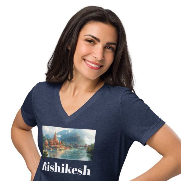 Rishikesh 66-70 Women’s relaxed v-neck t-shirt - Image 5