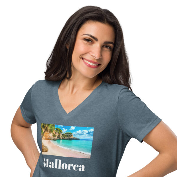 Mallorca 71-72 Women’s relaxed v-neck t-shirt - Image 11