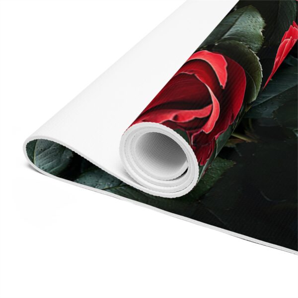 Soft Foam Yoga Mat - Red Roses - Image 3