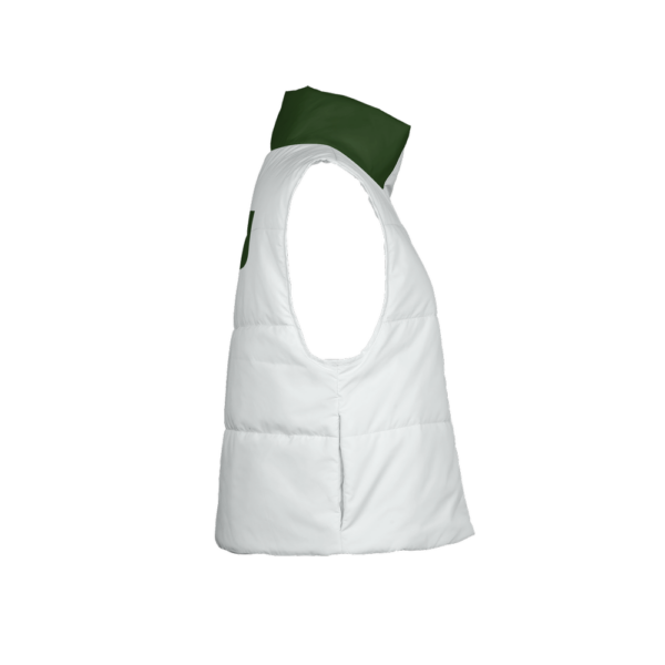 Women's Pioneers/MIU White P Full-Zip Sleeveless Puffer Vest-Lightweight Ecodear - Image 2