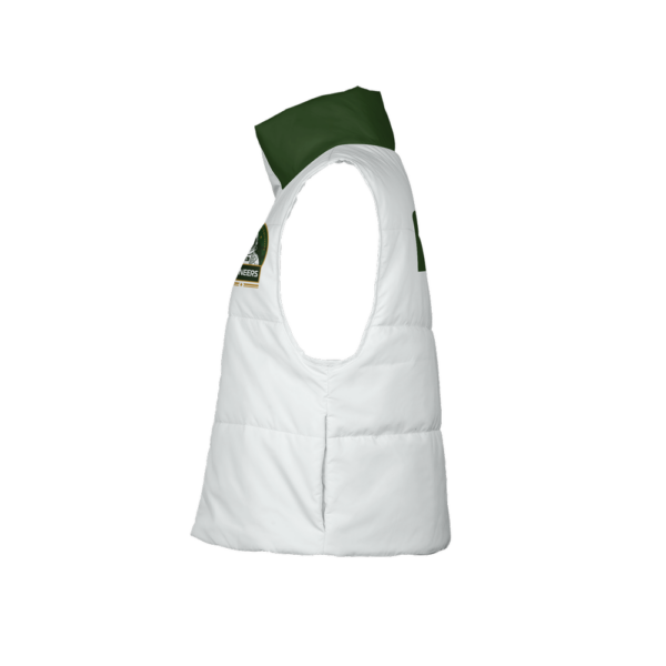 Women's Pioneers/MIU White P Full-Zip Sleeveless Puffer Vest-Lightweight Ecodear - Image 4