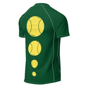 MIU Men's Tennis Bubble Diagram print men’s rash guard - back